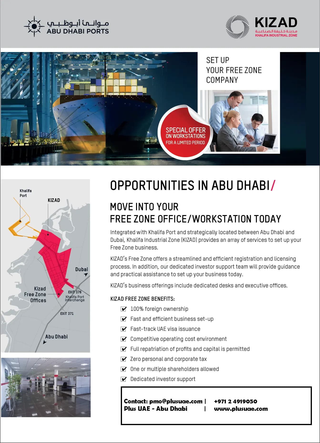 Abu Dhabi Freezone Kizad Company Formation